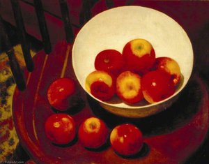 Apples In A Bowl — Arthur Segal, Expressionism