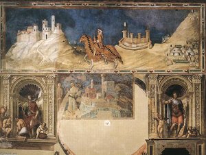 Equestrian Portrait Of Guidoriccio Da Fogliano — Simone Martini, Late Gothic Style