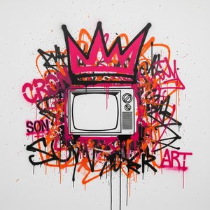 Ephemeral Echoes Of Neon Graffiti Beneath A Crown Of Unrestrained Splendor