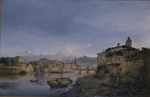 Vue de Grenoble prise de l'ancienne Porte Saint Laurent