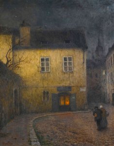 A Street Corner In Prague — Jakub Schikaneder