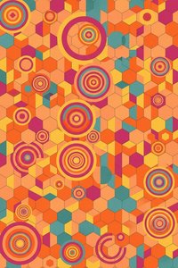 Chromatic Convergence: A Vasarely Echo — Jacques Villedieu, Op Art (geometric Abstraction)