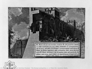 The Roman Antiquities, T. 1, Plate Viii. Aurelian Walls. — Giovanni Battista Piranesi, Neo Classicism