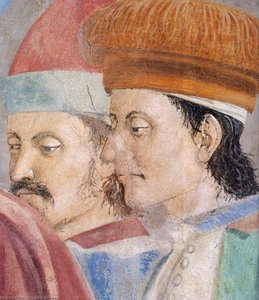 7b. Recognition Of The True Cross (detail) — بييرو دلا فرانشيسكا, Renaissance Perspective