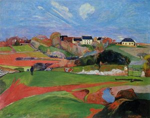 Landscape At Le Pouldu — Gauguin, Post-impressionism