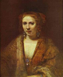 Portrait Of Hendrickje Stoffels — Rembrandt Van Rijn, Baroque