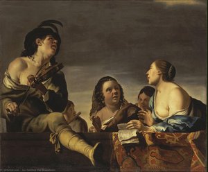 Merry Company With A Violinist — Jan Gerritsz Van Bronckhorst