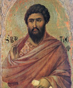 The Apostle Bartholomew — Duccio Di Buoninsegna, Proto Renaissance