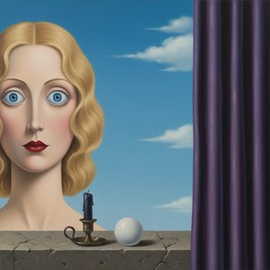 The Silent Witness Of The Azure Veil — Marc Duvallier, Surrealism