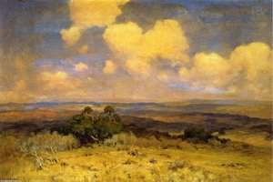 Sunlight And Shadow — Robert Julian Onderdonk, Impressionist Landscape