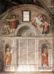 Sistine Chapel Lunette And Popes — Michelangelo Buonarroti, High Renaissance
