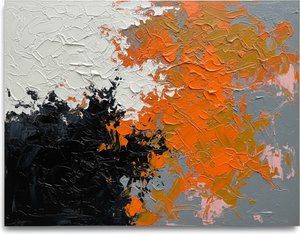 Fragmented Equilibrium: A Monumental Study Of Kinetic Energy And Chromatic Tension — Christian Noiret, Contemporary Abstract