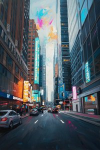 Convergence Of Neon Pulse — Étienne Leroy, Expressionism