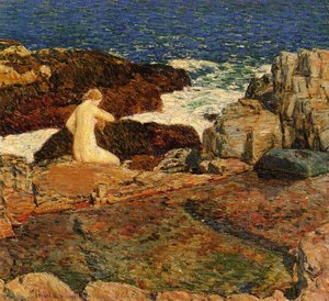 East Headland Pool — Frederick Childe Hassam, American Impressionism