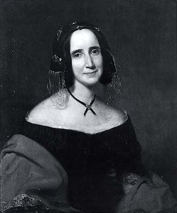 Portrait Of Caroline Le Roy Webster (1797 1882) Second Wife Of Daniel Webster, (painting) — Džordžas Pitas Aleksandras Hilis