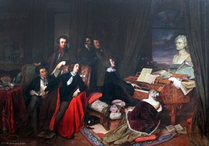Liszt At The Piano — Josef Franz Danhauser