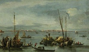 View Towards Murano From The Fondamente Nuove, Venice — ფრანჩესკო გუარდი, Baroque