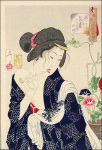 Looking Tired — Tsukioka Yoshitoshi