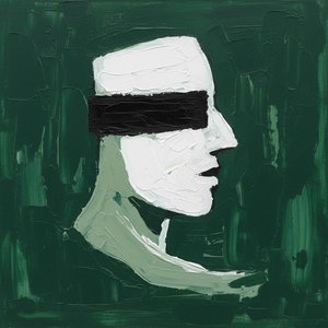 Fragmented Silence: A Monumental Study In Impasto White And Deep Forest Green — Laurent Fabre, Neo-abstract Art