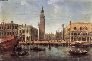 The Piazzetta From The Bacino Di San Marco — Caspar Van Wittel