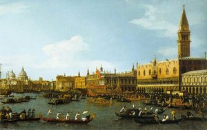 The Bucintoro, Venice — Canaletto, Baroque