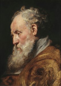 Study Of A Head (st Ambrose) — Peter Paul Rubens' Værksted, Baroque