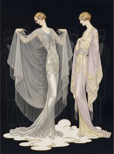 Silver Fringe And Lavender Silk Amidst Gilded Shadows — Valentin Laurent De Courcey, Art Deco