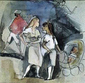 Men, Women And Children — Jules Pascin, Realism