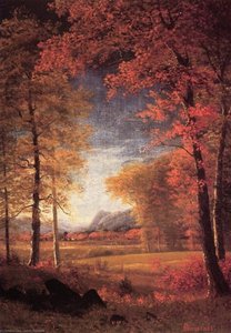 Otoño En América, Condado De Oneida, Nueva York — Albert Bierstadt