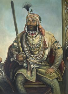 Portrait Of Maharaja Sher Singh, Company Style