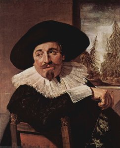 Portrait Of Isaak Abrahamsz. Massa — Frans Hals I, Dutch Golden Age