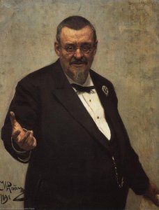 Portrait Of The Lawyer Vladimir Spasovitch — Ilja Repin, Realism