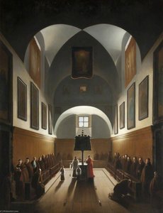 The Choir Of The Capuchin Church In Rome — François Marius Granet, Baroque