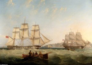Shipping Off Ryde — John Wilson Carmichael