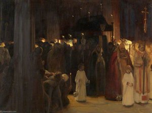 The Burial Of William Canynges At Redcliffe Church, 1474 — Ernest Board