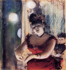 Singer In A Cafe-concert — Edgar Degas, Impressionism