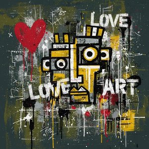 Echi Monolitici di Amore e Arte in una Sinfonia Urbana Granulosa