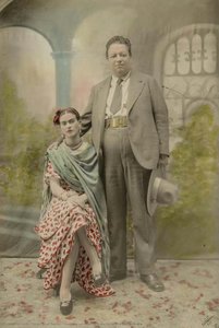 Wedding Portrait Of Frida Kahlo And Diego Rivera — Víctor José Reyes