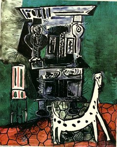 Buffet Henry Ii Y Armchair Con Perro — Pablo Picasso