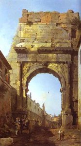 Rome - The Arch Of Titus — Каналетто