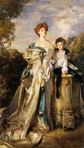 Lady Warwick And Her Son — John Singer Sargent, Academic Realism