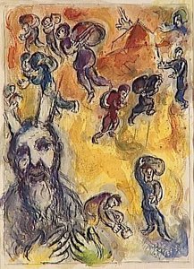 Moses Sieht Das Leiden Seines Volkes — Marc Chagall