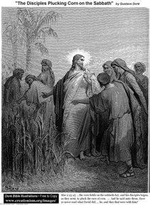 Paul Gustave Doré Illustrative, Realistic Romanticism Private Collections, Various Museums Black And White Engraving Romanticism Detailed Linework, Hatching, Cross-hatching, Diffused Lighting, Perspective Biblical Scene, Sabbath Observance Οι Αποσ — Γουσταβός Δόρης