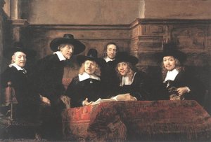 Campioni Dei Maestri Tessitori — Rembrandt Van Rijn, Baroque Painting