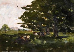 Cows Under Trees — Nathaniel Hone Ii