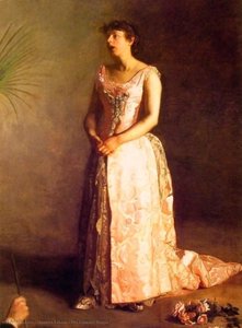 La cantante de concierto