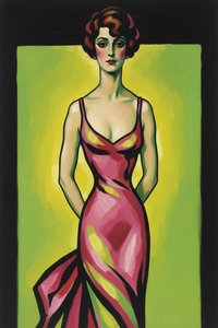 The Magenta Silhouette In Verdant Light — Léo Hardy, Fauvism