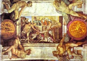 The Sacrifice Of Noah — Michelangelo Buonarroti, Italian Renaissance