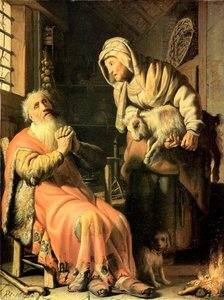 Tobias And Ann With A Goat — Ρέμπραντ Φαν Ράιν, Baroque