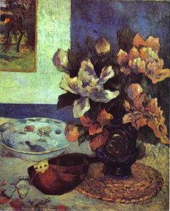 Still Life With Mandolin — Eugène Henri Paul Gauguin, Post-impressionism